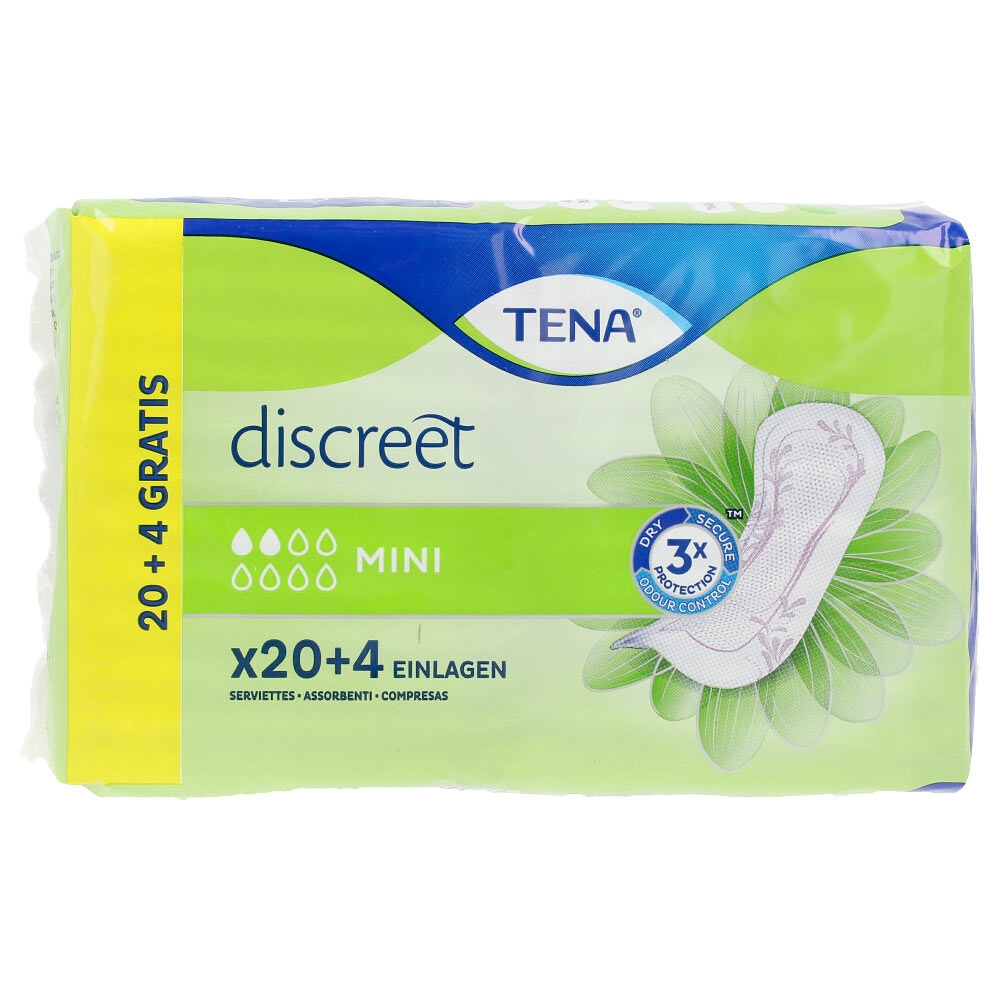 'Discreet' Inkontinenz-Einlagen - Mini 24 Stücke