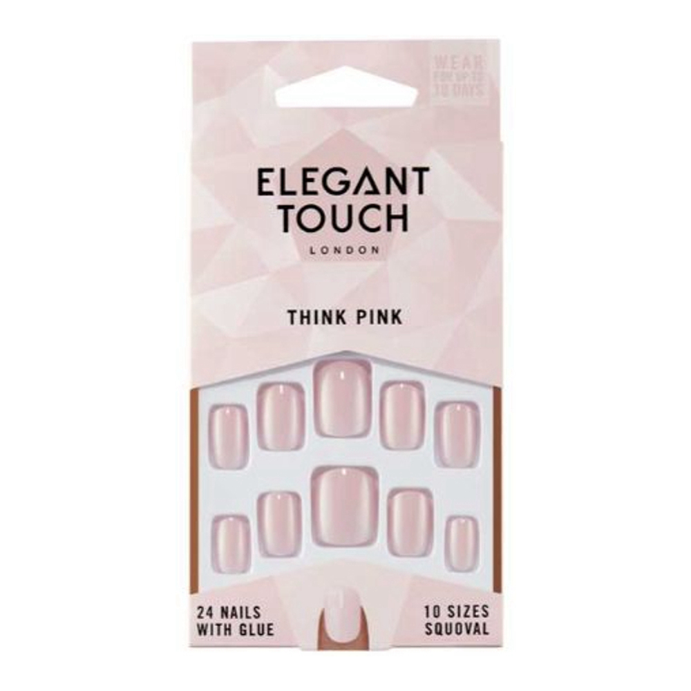 Faux Ongles 'Polished Colour Squoval' - Think Pink