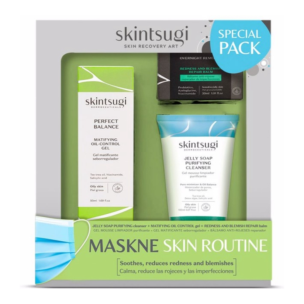Coffret de soins de la peau 'Maskne Skin Routine' - 3 Pièces