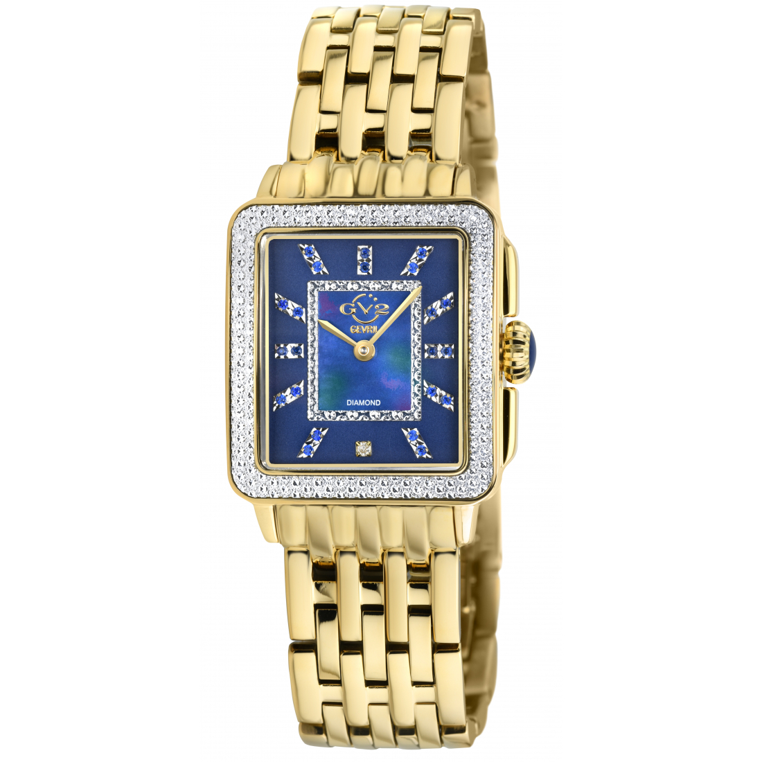 Gv2 Womens Padova Gemstone Blue Gems Yg Watch