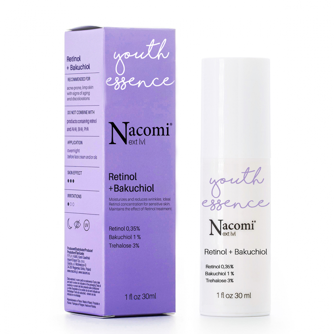 'Retinol + Bakuchiol' Anti-Aging Serum - 30 ml