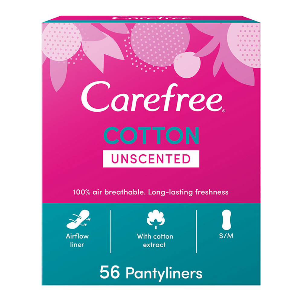 'Cotton Fragrance Free' Pantyliner - 56 Pieces