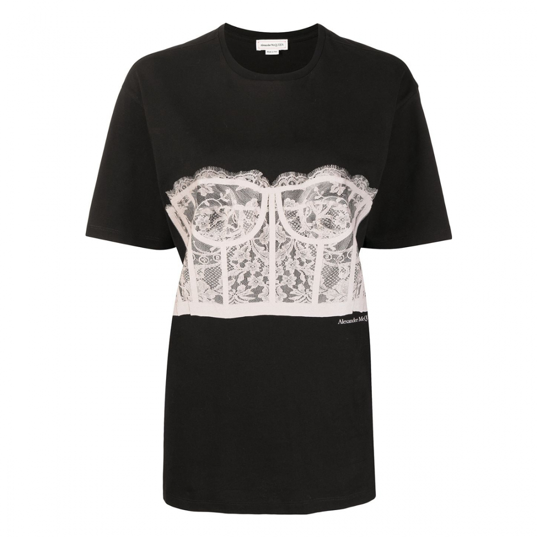 'Lace Corset' T-Shirt für Damen