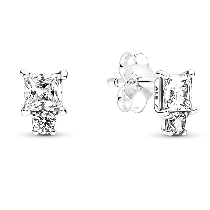 Women's 'Sparkling Round & Square' Earrings