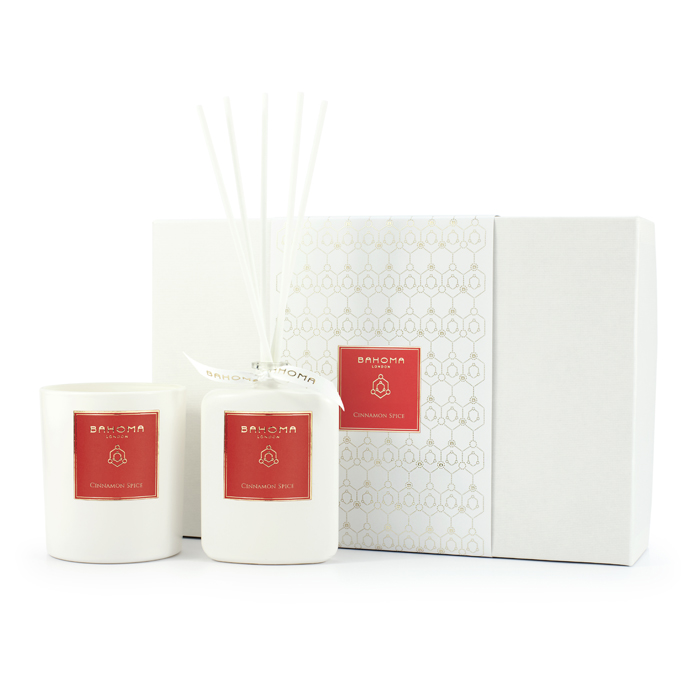 'Cinnamon Spice' Candle & Diffuser Set - 100 ml, 2 Pieces