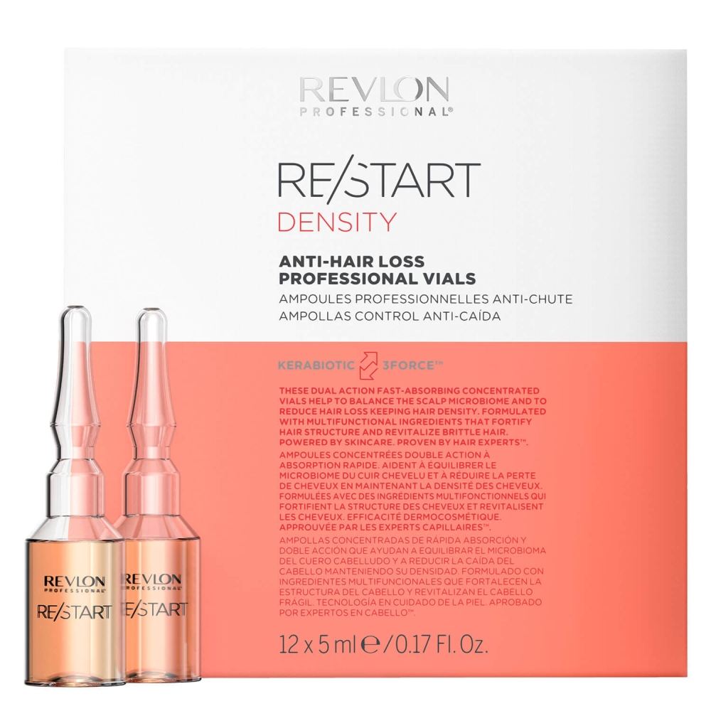Ensemble anti-chute de cheveux 'Re/Start Density' - 12 Pièces, 5 ml