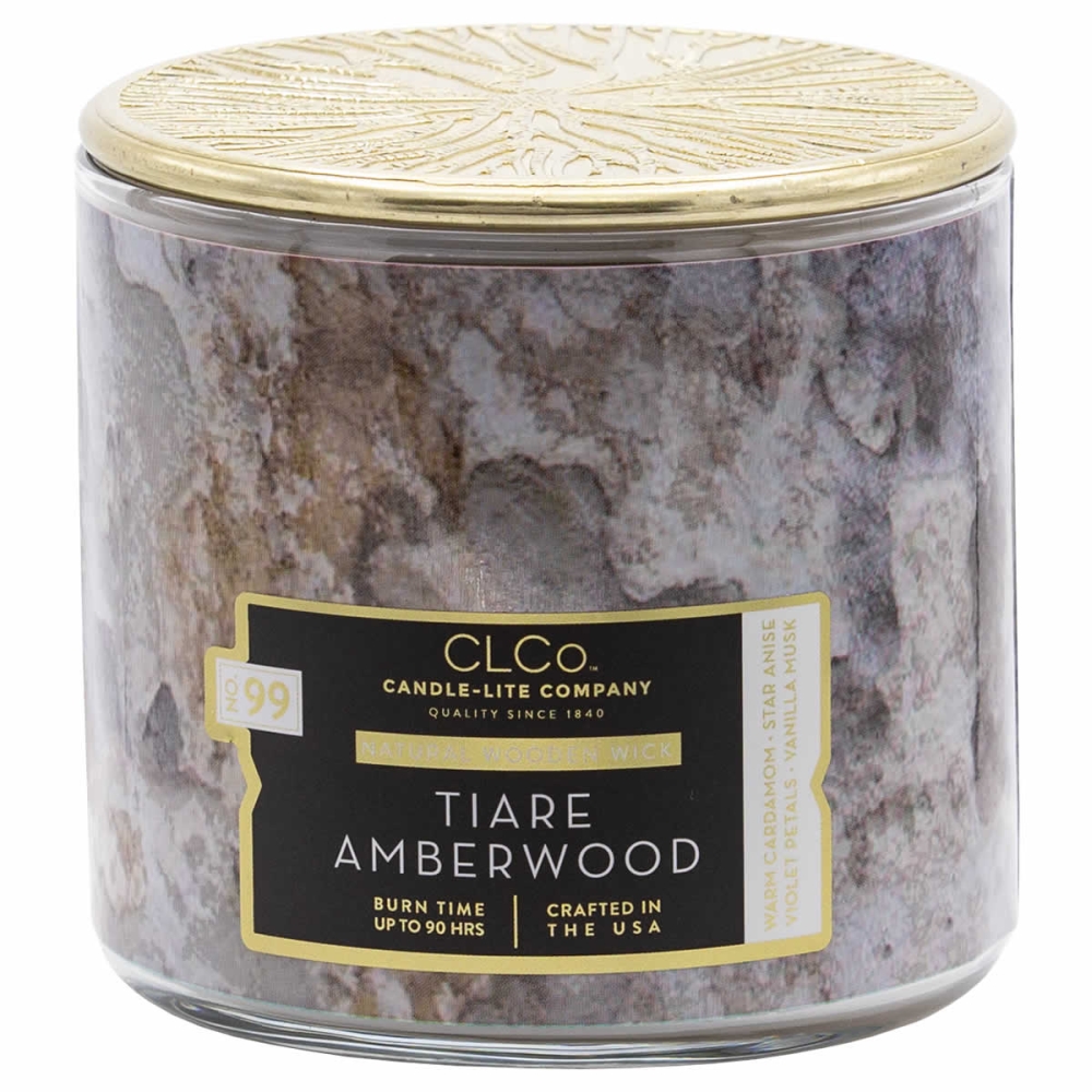 'Tiare Amberwood' Scented Candle - 396 g
