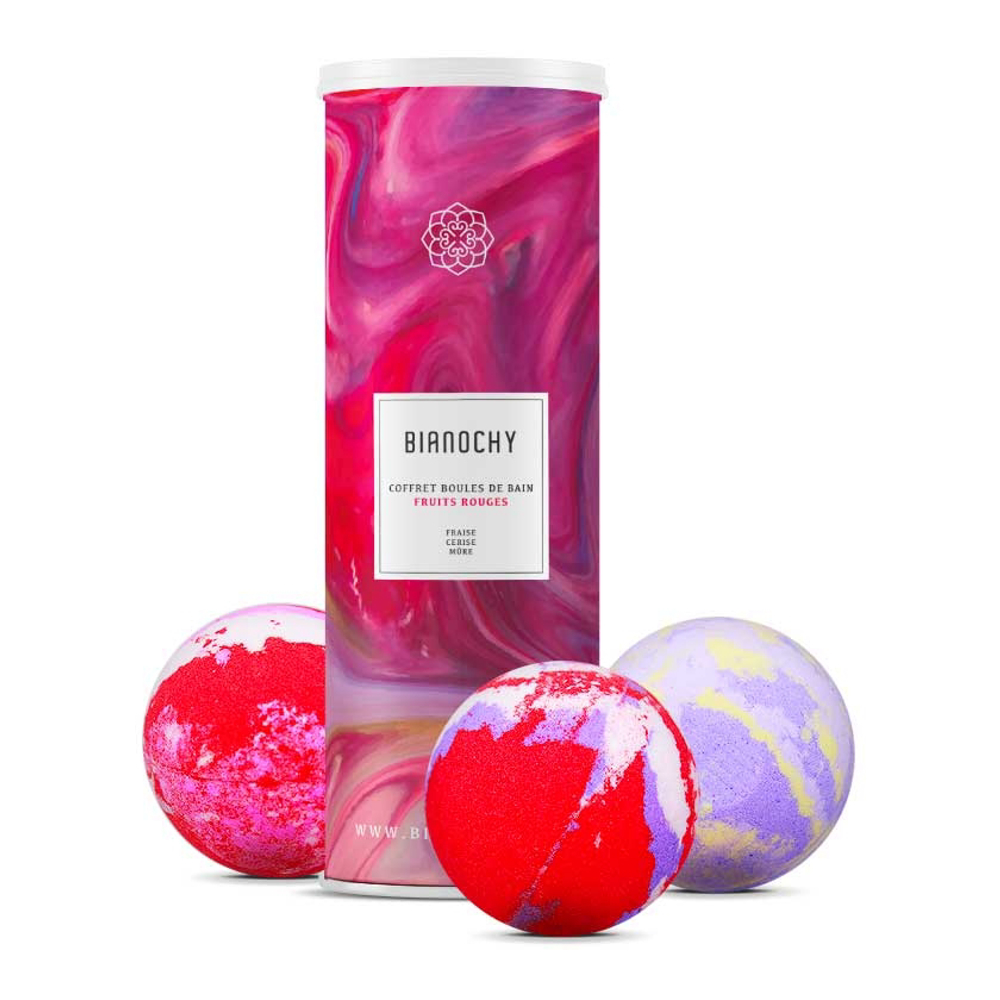 'Fruits Rouges' Bath Bomb Set - 450 g