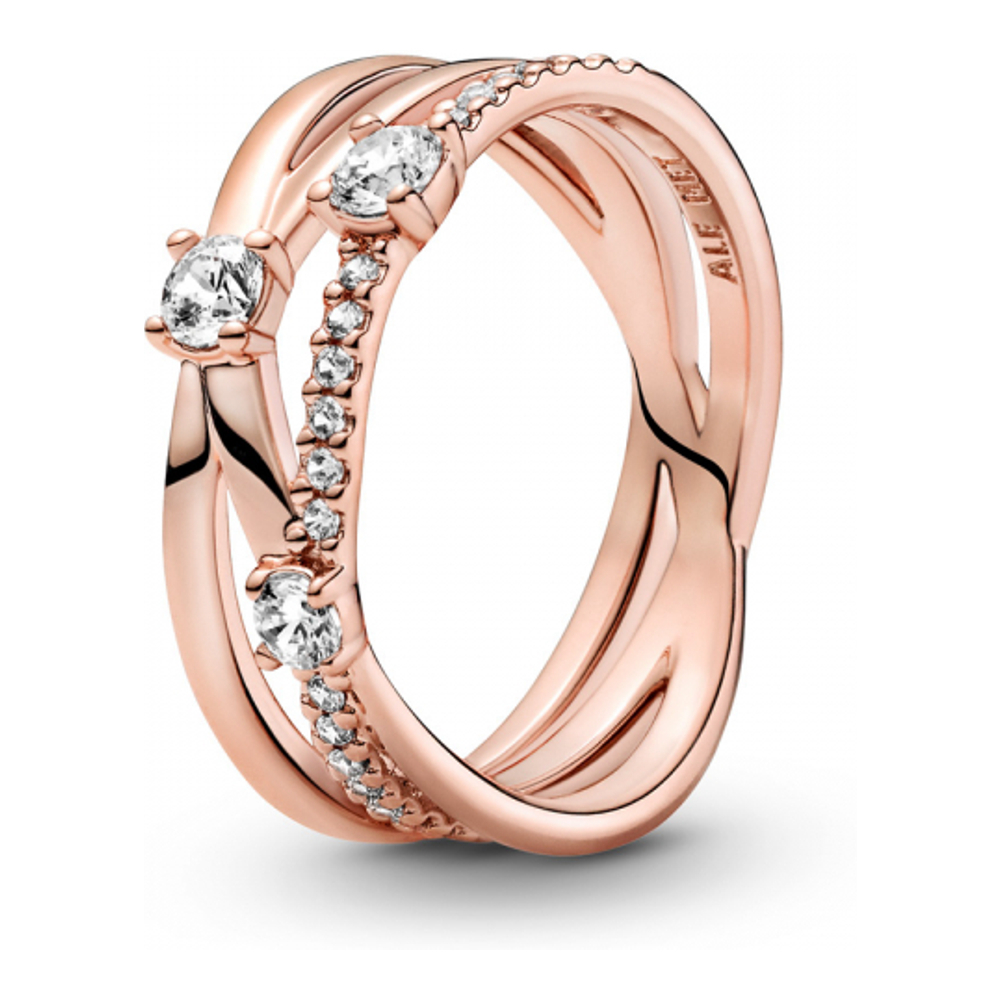 Women's 'Sparkling Triple Band' Ring