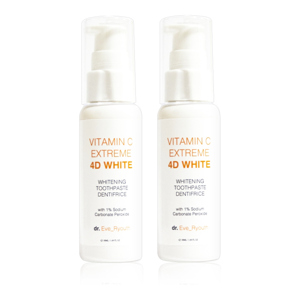 Dentifrice 'Vitamin C Extreme 4D' - 50 ml, 2 Pièces