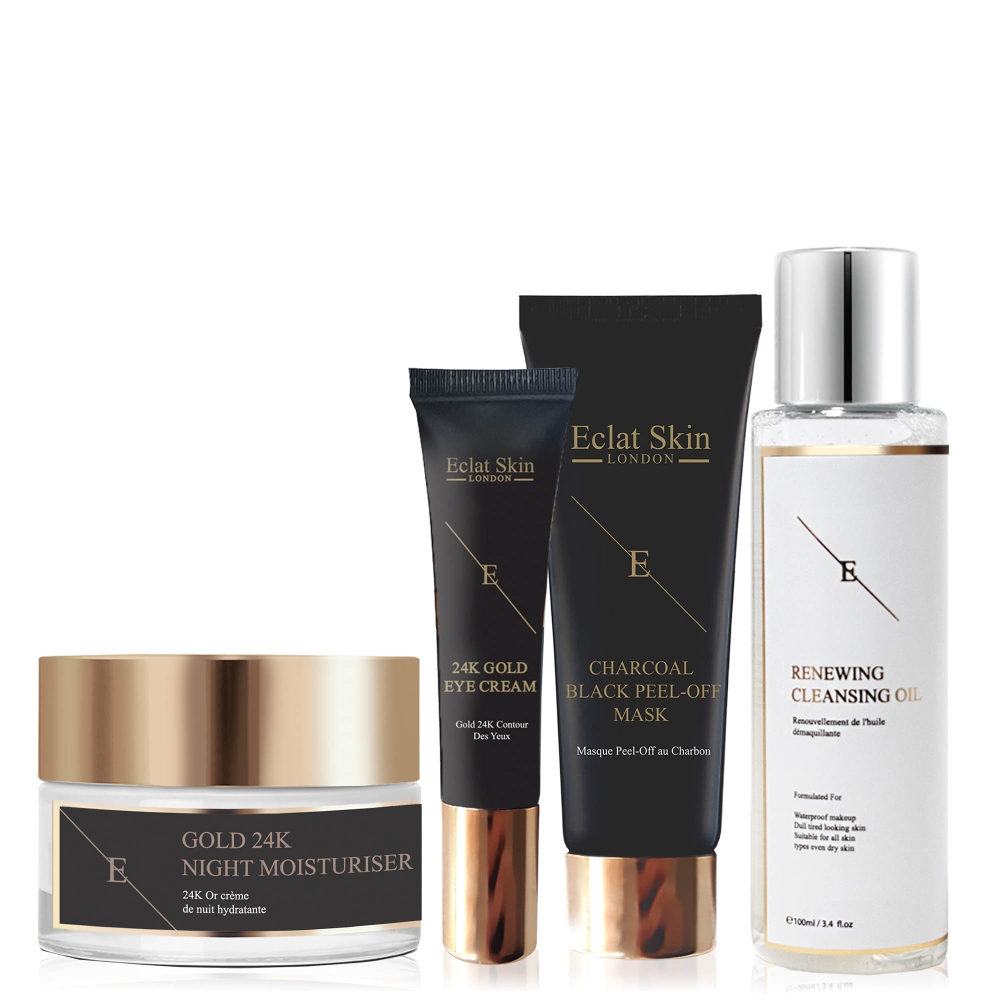 Coffret de soins de la peau '24K Gold' - 4 Pièces