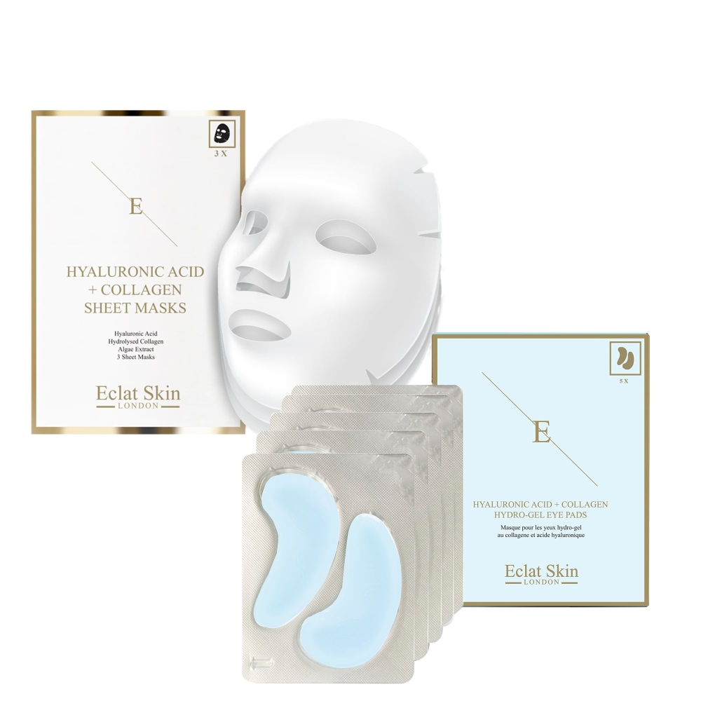 Set de masques 'Hyaluronic Acid & Collagen' - 2 Pièces