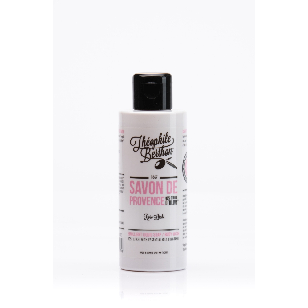 Savon liquide 'De Provence Surgras' - Rose Litchi 100 ml