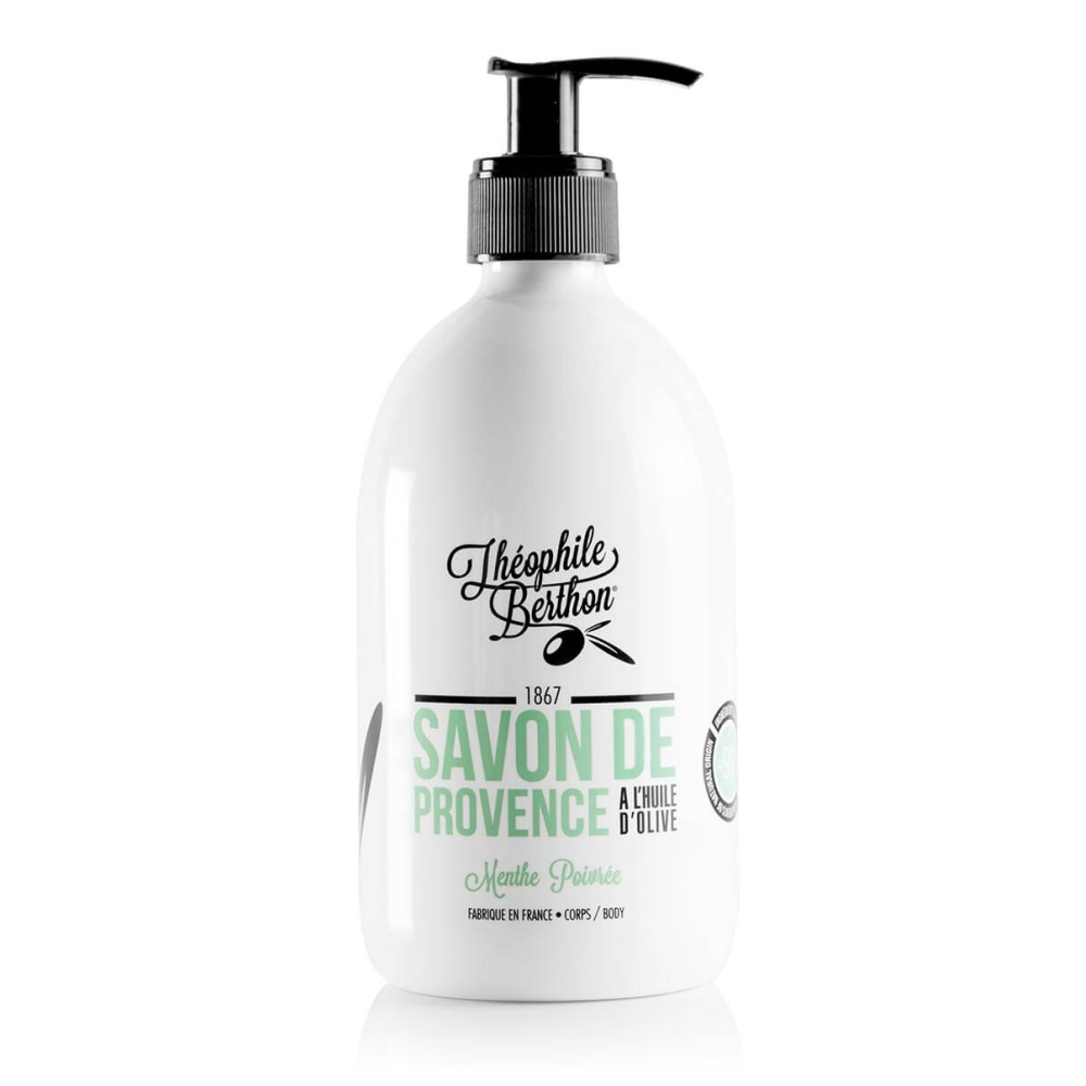 'De Provence Surgras' Liquid Soap - Menthe Poivrée 500 ml
