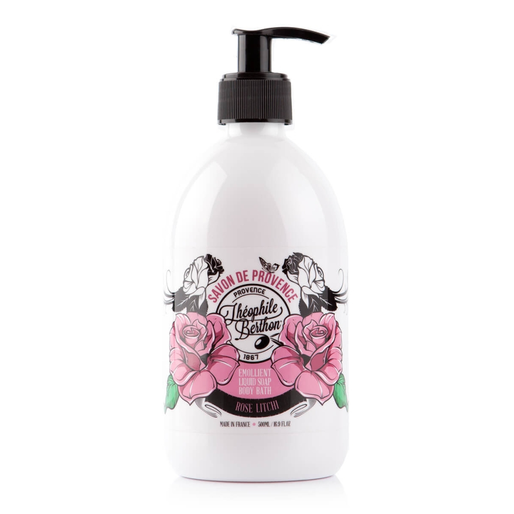 'De Provence Surgras' Liquid Soap - Rose Litchi 500 ml