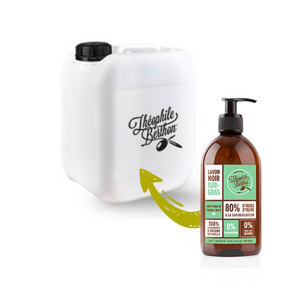 'Noir Surgras' Liquid Soap Refill - Menthe poivrée 5 L