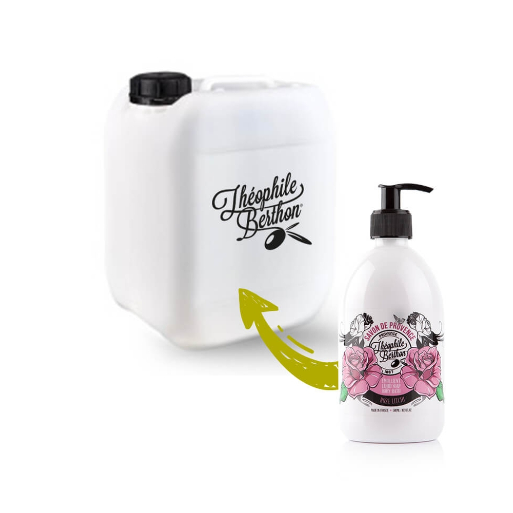 'De Provence À L'Huile D'Olive' Liquid Soap Refill - Rose Litchi 5 L