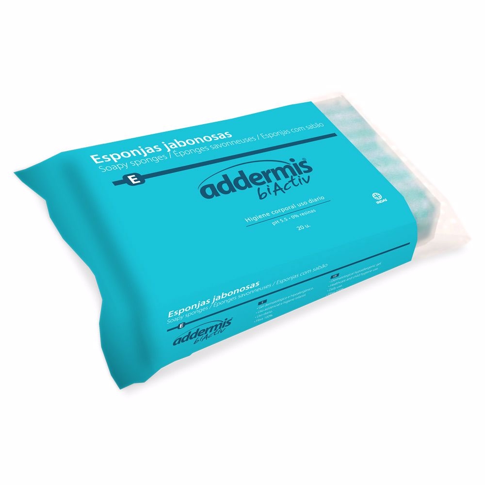 Lingettes 'Addermis Biactiv pH 5.5' - 20 Pièces