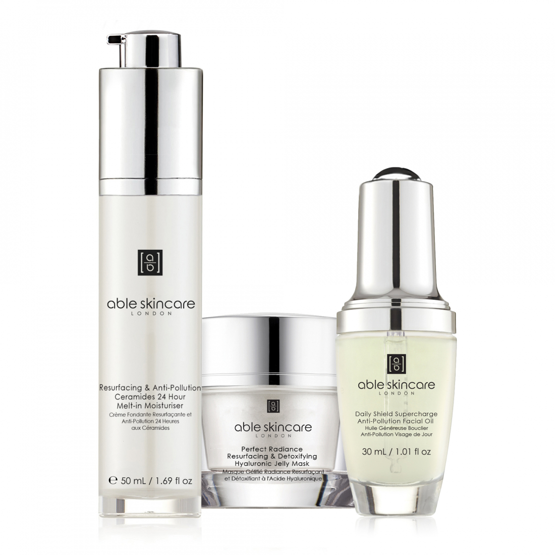 '3-phase Resurfacing & Daily Shield Collection' SkinCare Set - 3 Pieces