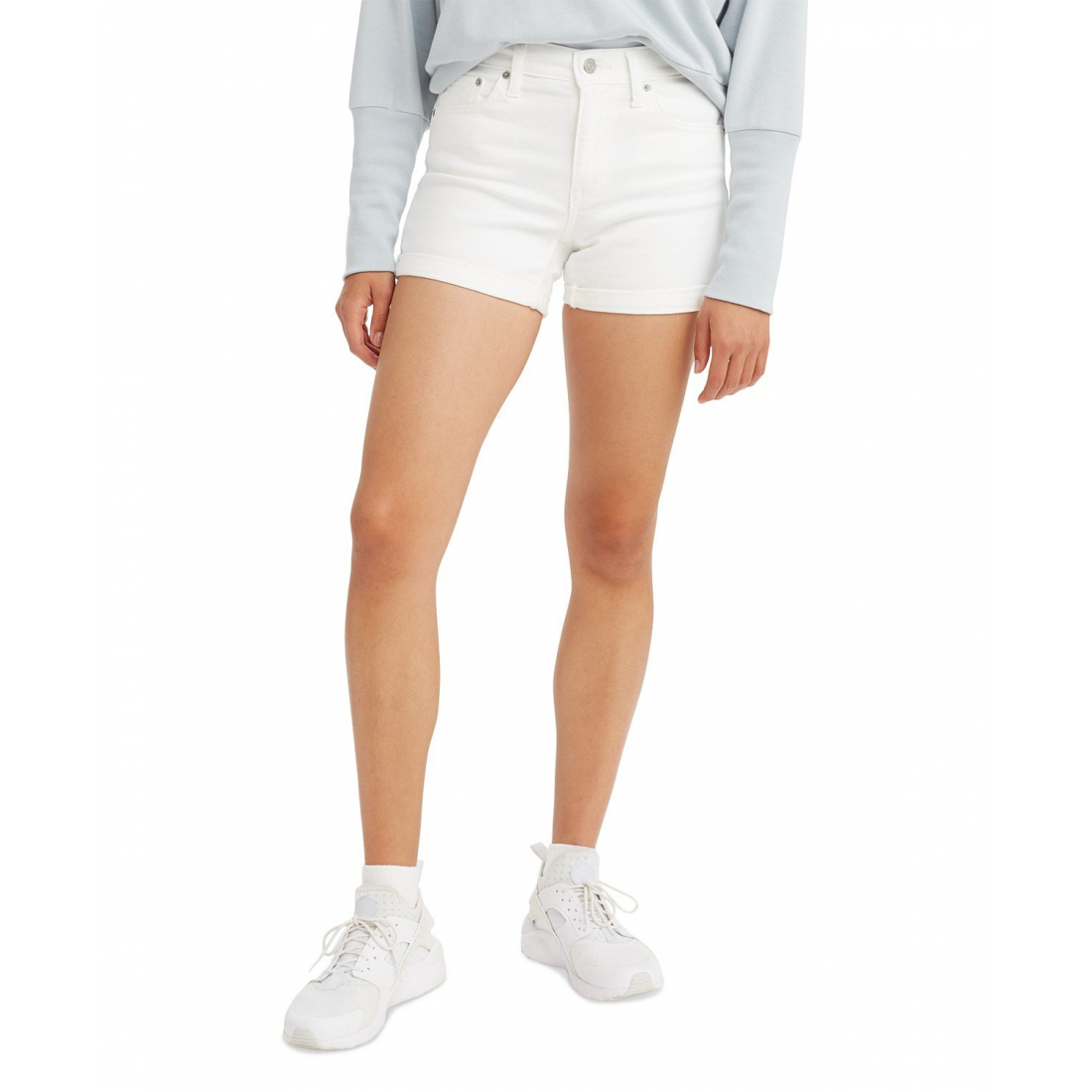 Short en jean 'Mid Rise Mid-Length Stretch' pour Femmes