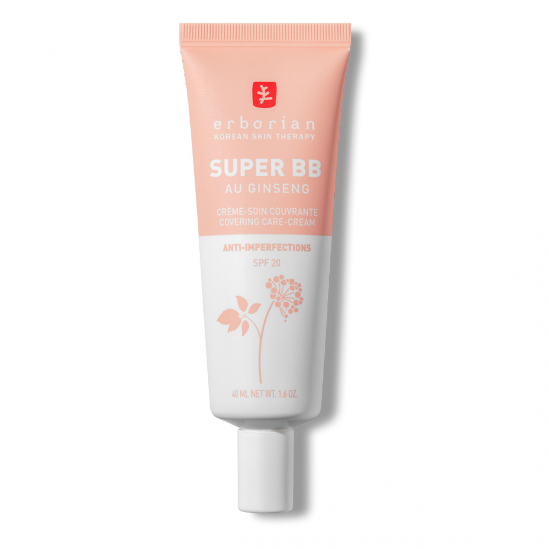BB Crème 'Super BB au Ginseg Soin Couvrante Anti-Imperfections' - Clair 40 ml