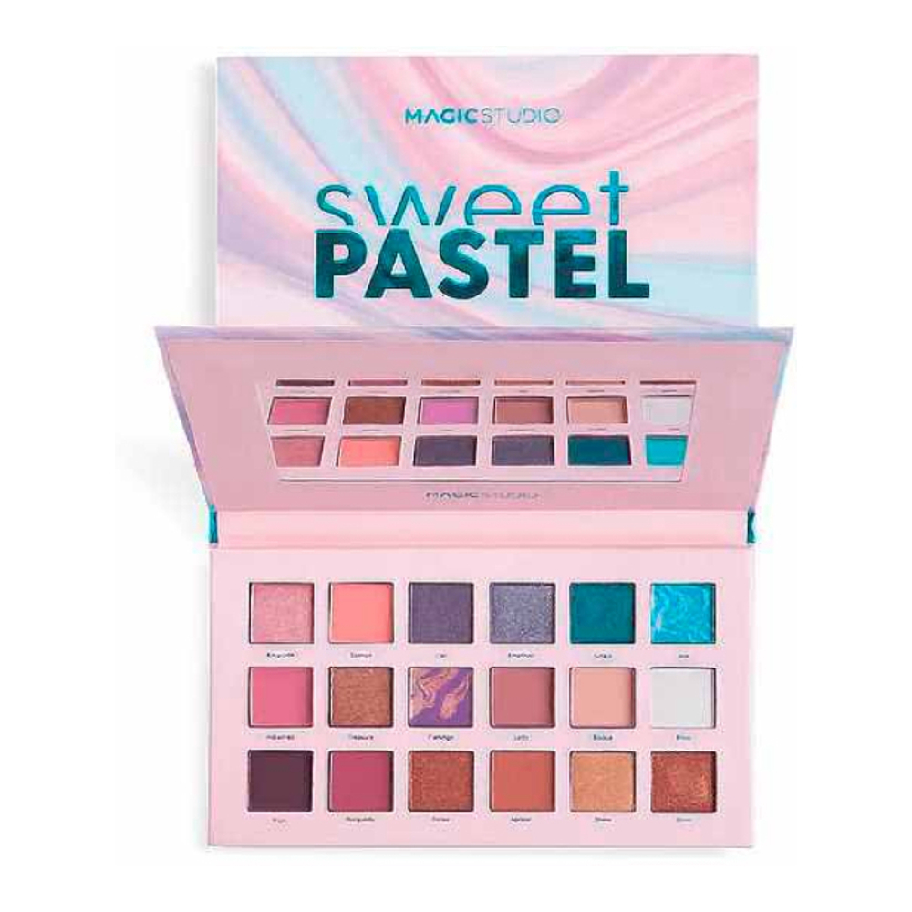 'Sweet Pastel' Eyeshadow Palette - 18 Pieces, 1 g