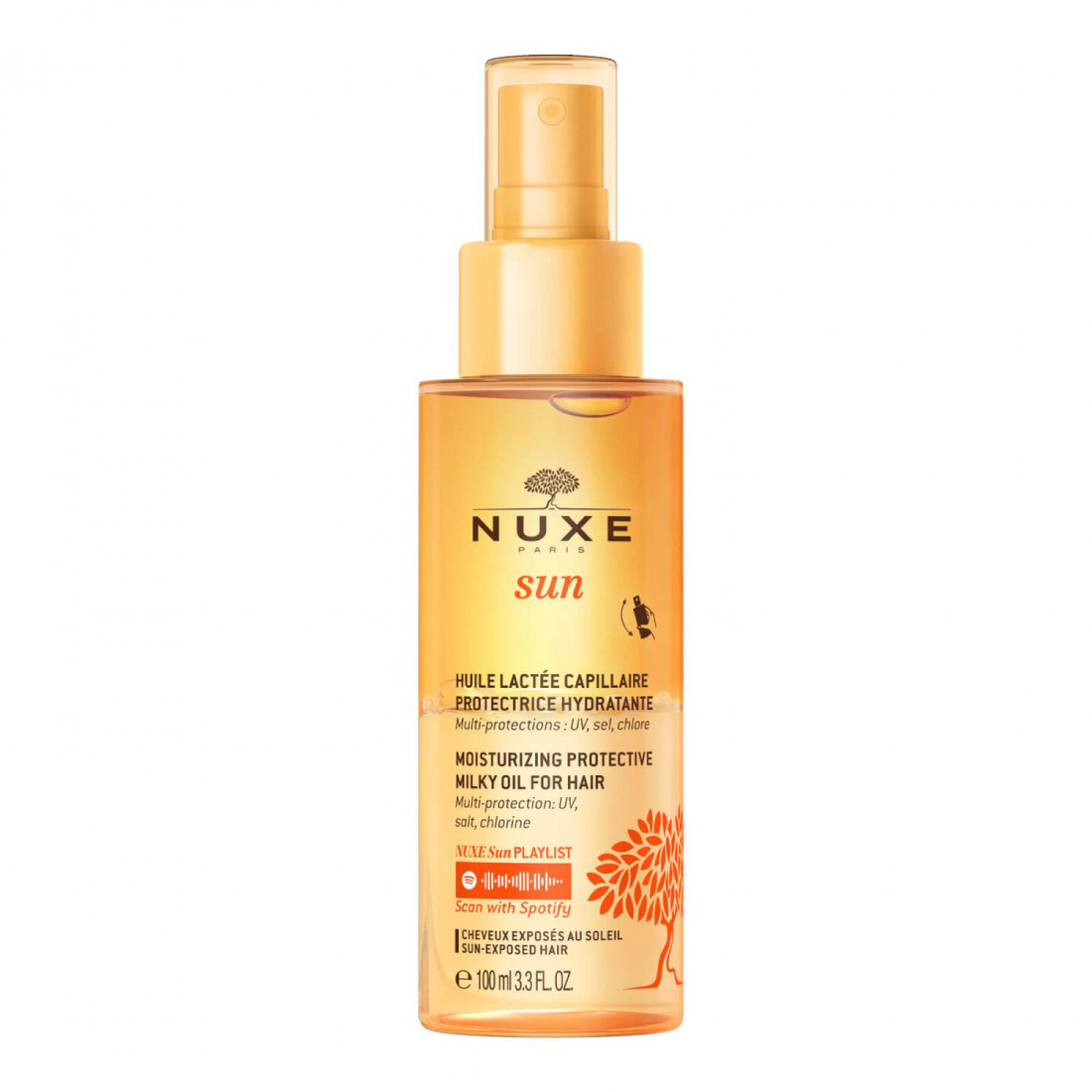 Sun Huile Lactée Capillaire Protectrice Hydratante - 100 ml