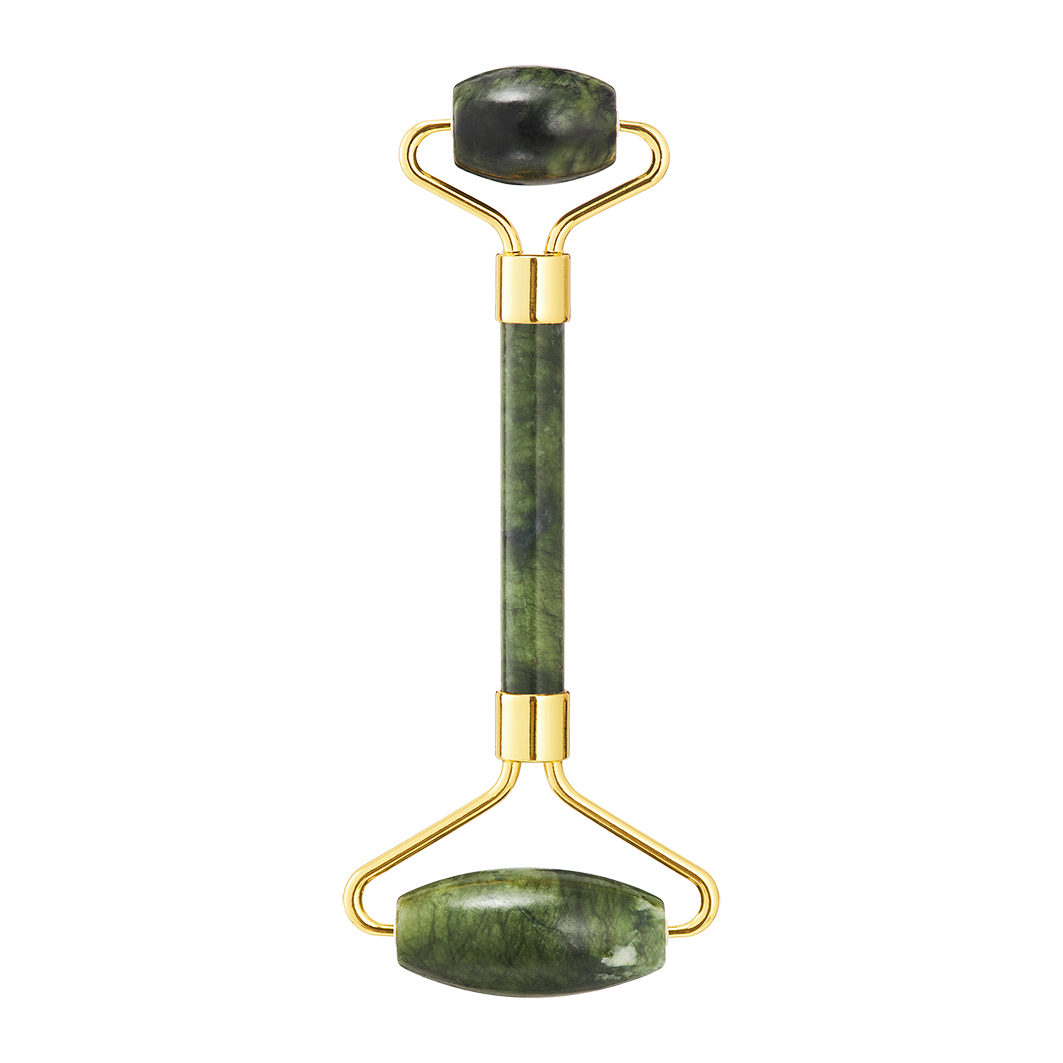 Rouleau De Jade Vert Pour Le Massage Du Visage Jade