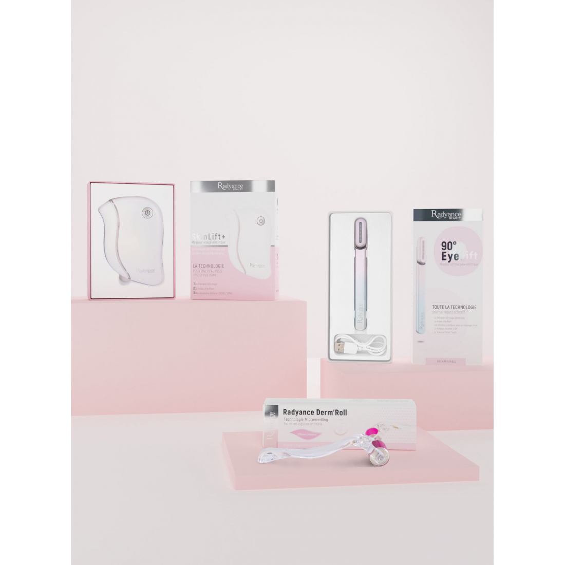 Coffret de soins de la peau 'SkinLift+ + EyeLift 90° + Derm'Roll'