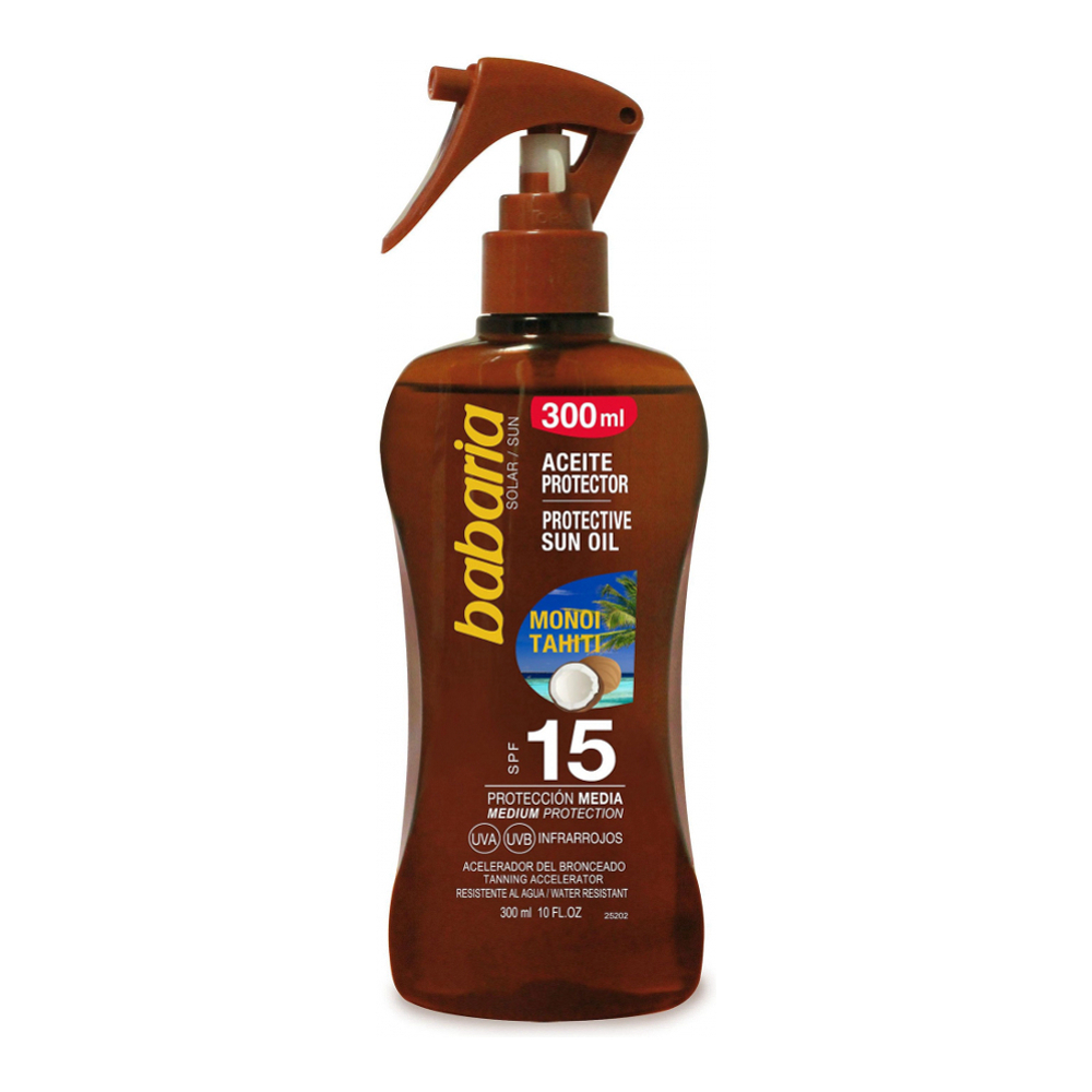 'Monoï Tahiti Oil Protective SPF15' Sunscreen Oil - 300 ml