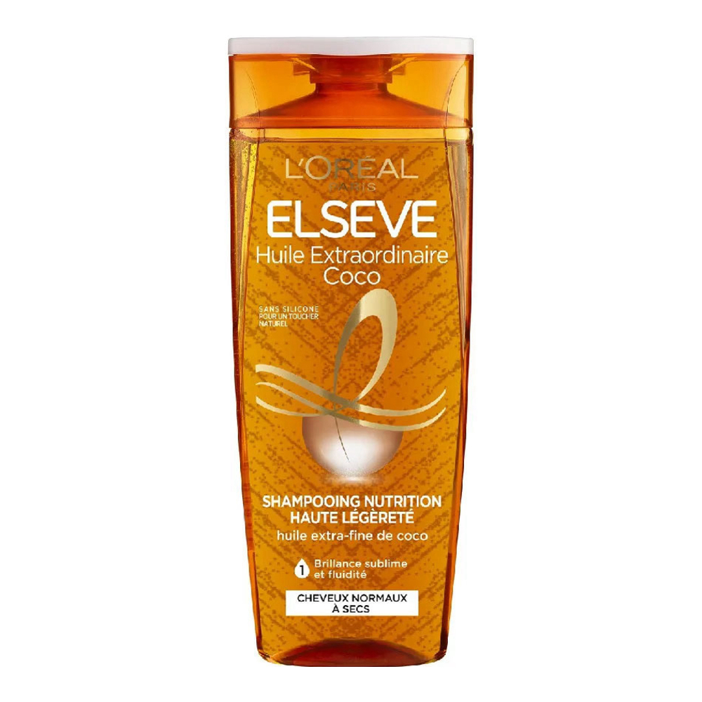 Shampoing 'Elseve Extraordinary Coconut Oil High Nutrition Lightness' - 250 ml