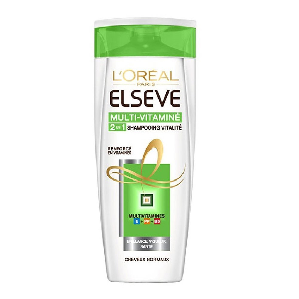 Shampoing 'Elseve Multi-Vitamin 2 in 1' - 250 ml