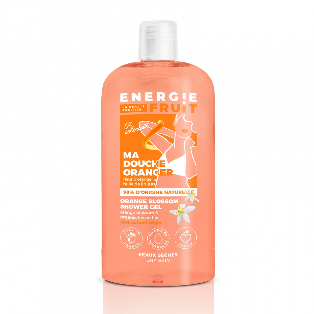 'Orange Blossom & Linseed Oil' Shower Gel - 500 ml