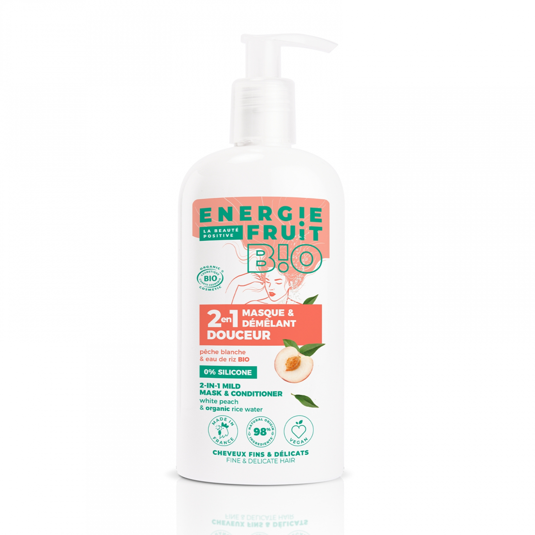 Masque capillaire 'White Peach & Organic Rice Water' - 300 ml