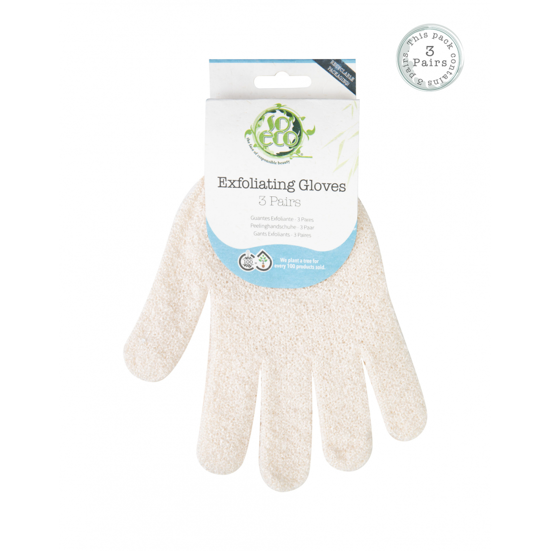 Exfoliating Glove - 3 Pieces