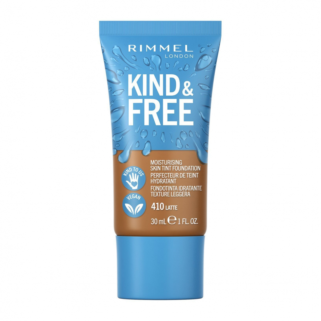 'Kind & Free' Foundation - 410 Latte 30 ml