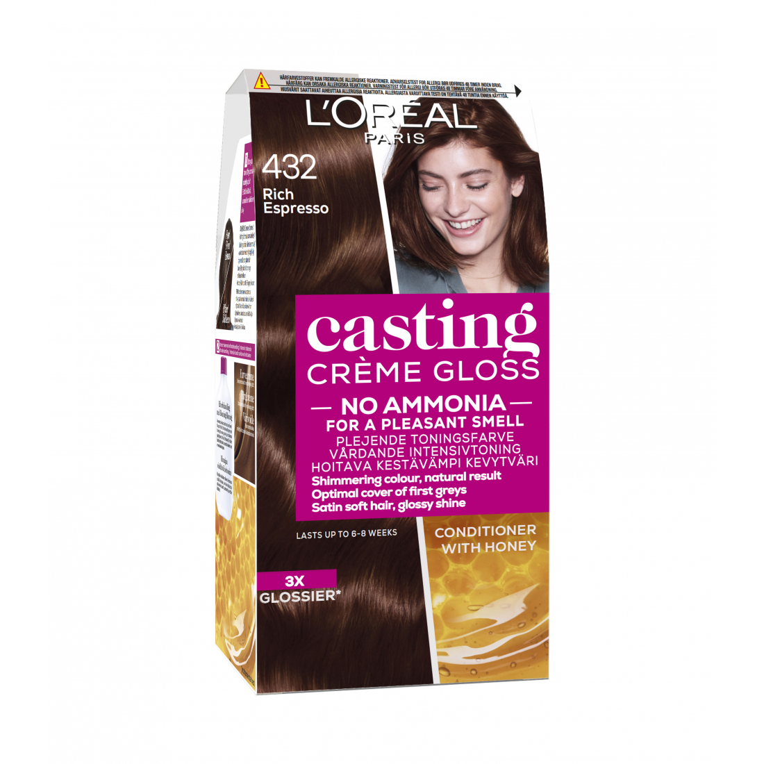 Teinture pour cheveux 'Casting Crème Gloss' - 432 Rich Espresso
