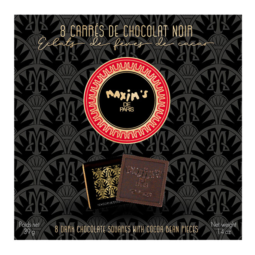 Étui 8 Carrés De Chocolat Noir