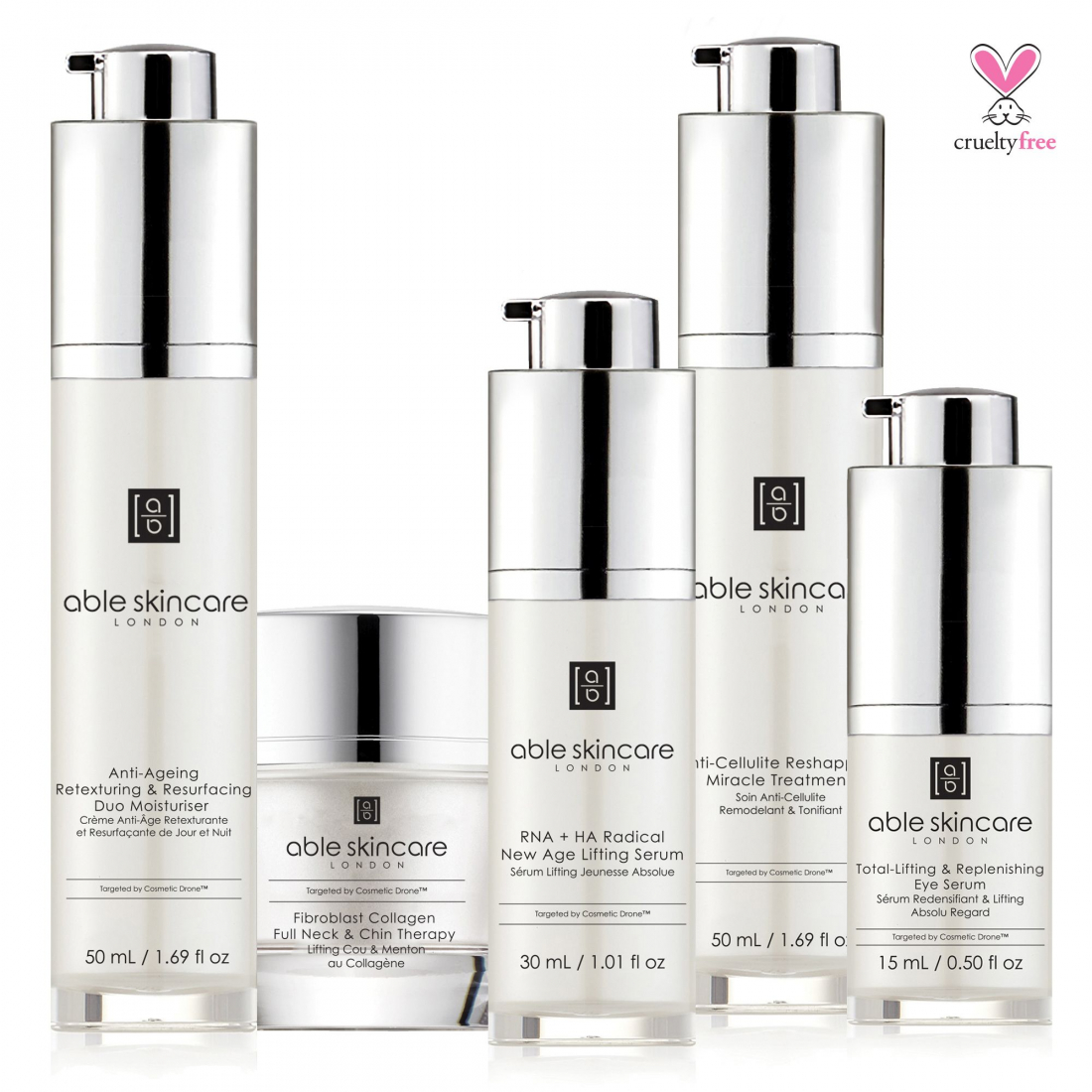 'Full Cosmetic Drone™ Discovery' SkinCare Set - 5 Pieces