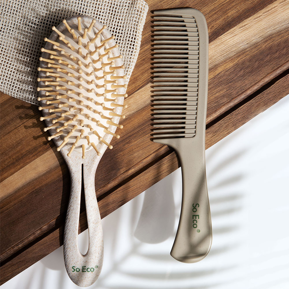 Set de brosses à cheveux 'Biodegradable' - 2 Pièces