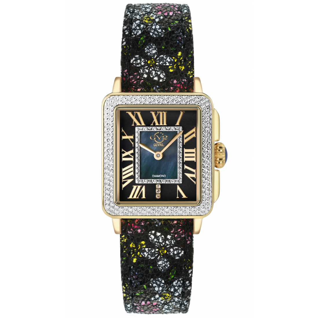 Women's Padova Leather Black Strap Watch