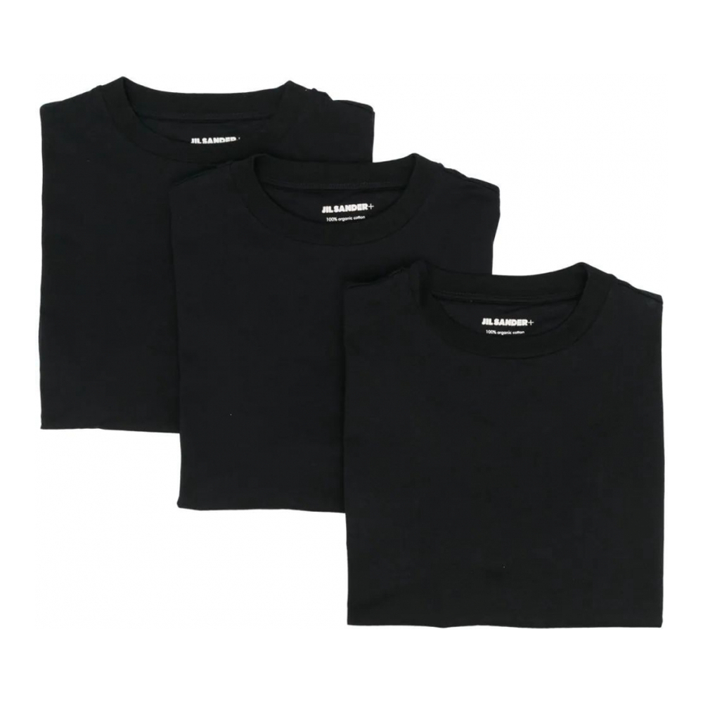 Men's 'Logo Patch' T-Shirt - 3 Pieces