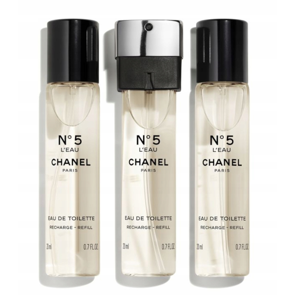 Eau de toilette - Recharge 'N°5 L'Eau Twist & Spray' - 20 ml, 3 Pièces