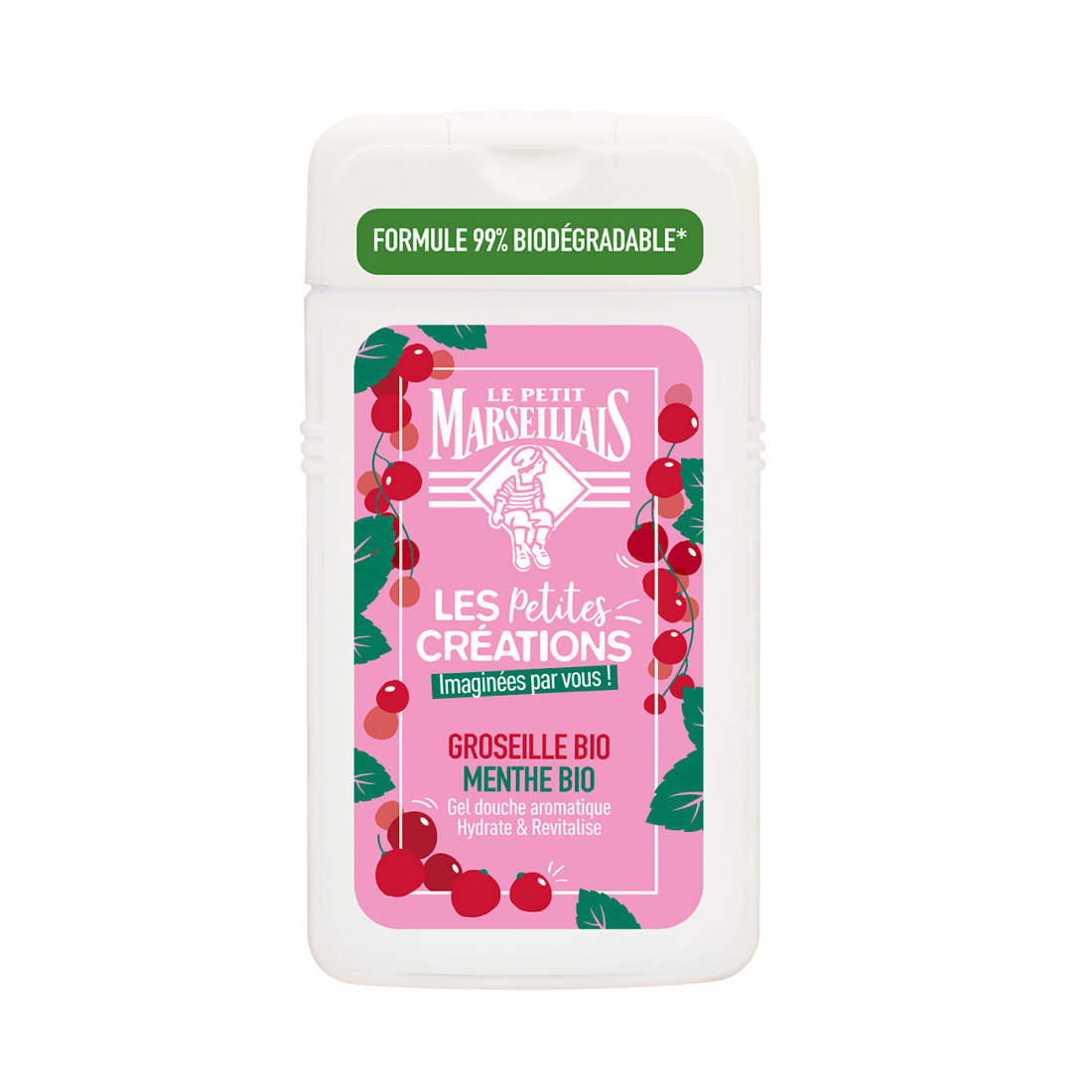 'Les Petites Créations Menthe Et Groseille Bio' Shower Gel - 250 ml