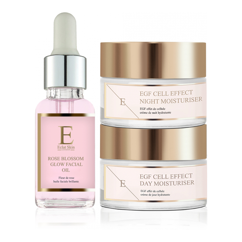 Coffret de soins de la peau 'EGF Cell Effect + Rose Blossom' - 3 Pièces