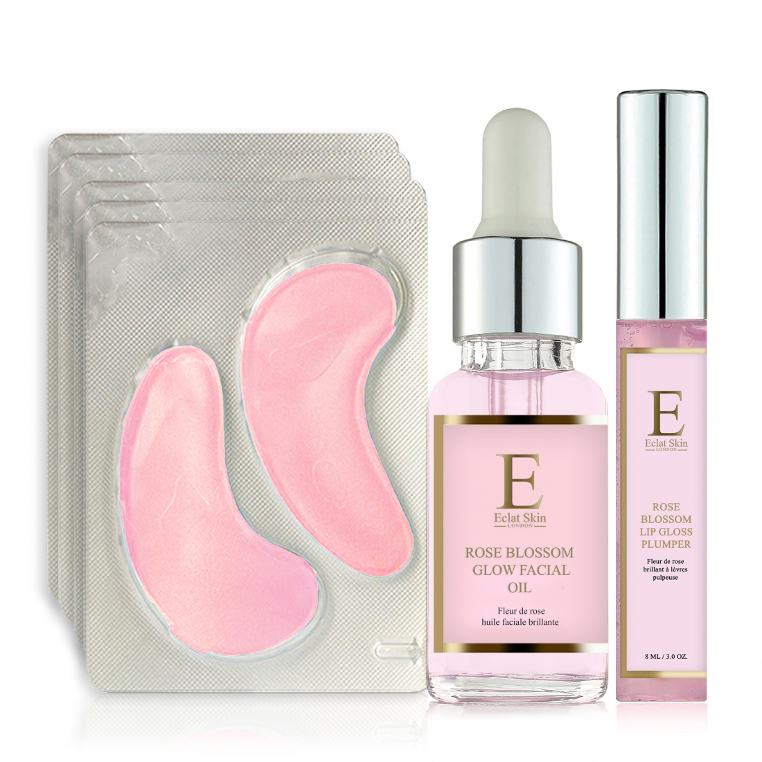 Coffret de soins de la peau 'Rose Blossom' - 3 Pièces
