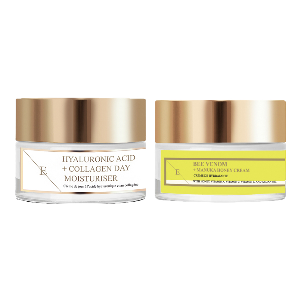 Crème visage 'Bee Venom & Manuka Honey + Hyaluronic Acid & Collagen Pro Age' - 50 ml, 2 Pièces