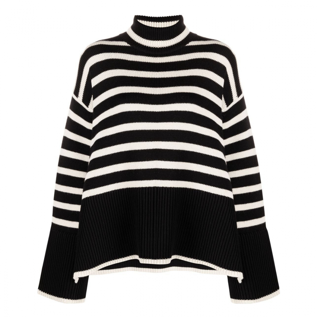 Pull à col roulé 'Signature Stripe' pour Femmes