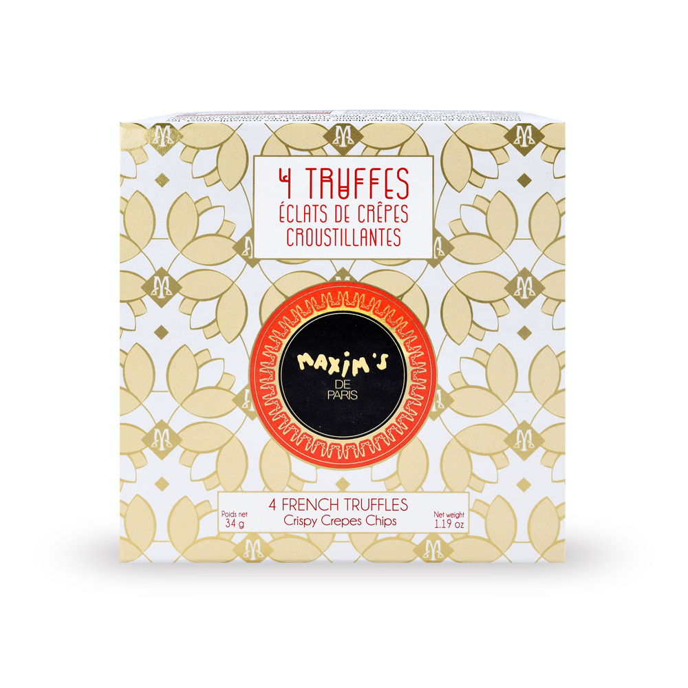 Ballotin 4 Truffes Aux Éclats De Crêpes Dentelle