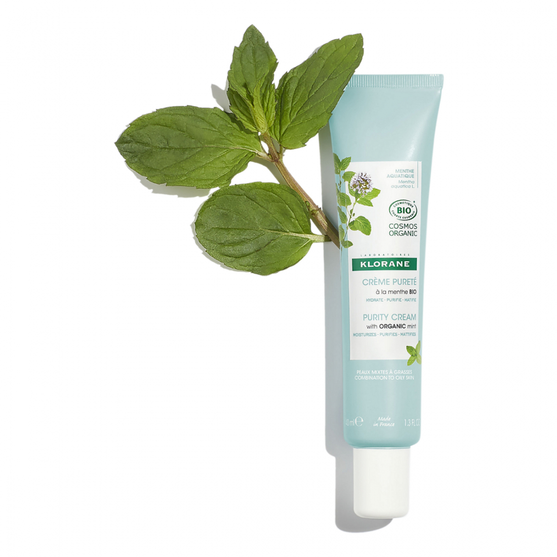 Crème Visage Matifiante à la Menthe Aquatique BIO - 40 ml
